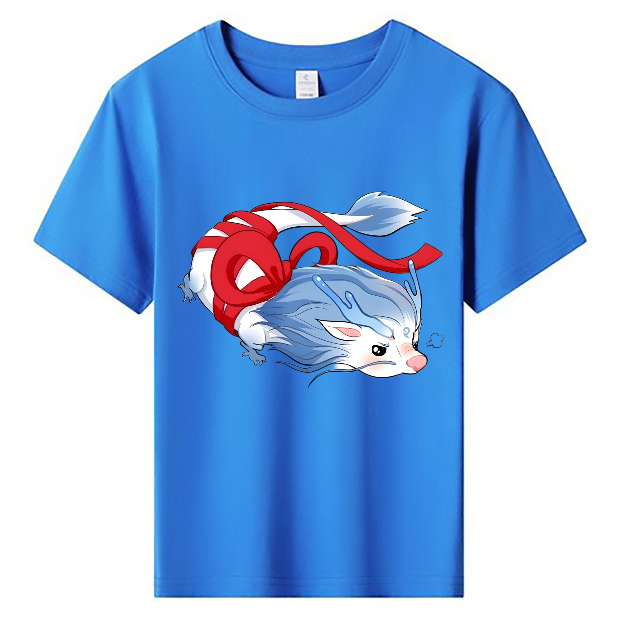 （画像用） Ne Zha 2 ナタ 魔童の大暴れ 綿100％キッズTシャツ（フロントプリント）